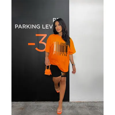 Women's Printed Short-sleeved Shorts Two-piece Set
