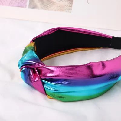 Bright Fabric Middle Knot Hairpin Washing Knotted Hair Hoop