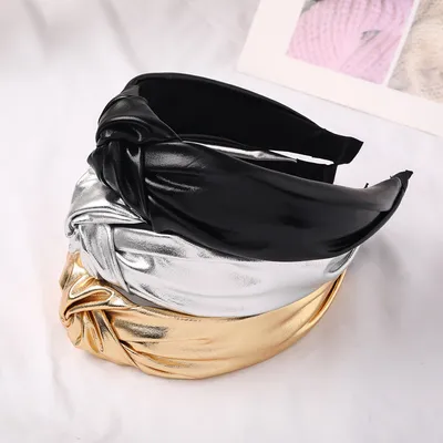 Bright Fabric Middle Knot Hairpin Washing Knotted Hair Hoop