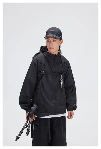 Men's Sports Hooded Thin Coat
