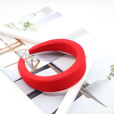 Creative Korean Version Candy-colored Milk Silk Sponge Thickening Wide Brim Hair Band