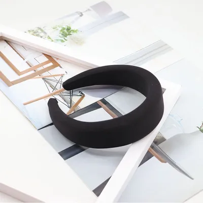 Creative Korean Version Candy-colored Milk Silk Sponge Thickening Wide Brim Hair Band