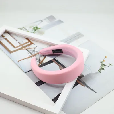 Creative Korean Version Candy-colored Milk Silk Sponge Thickening Wide Brim Hair Band