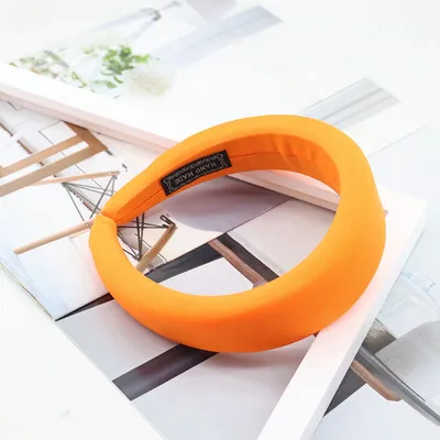 Creative Korean Version Candy-colored Milk Silk Sponge Thickening Wide Brim Hair Band