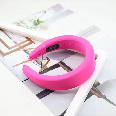 Creative Korean Version Candy-colored Milk Silk Sponge Thickening Wide Brim Hair Band