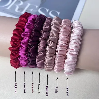 Silk Little Hair Ring Silk Satin Large Intestine Ring Does Not Hurt Traceless Hair Rope