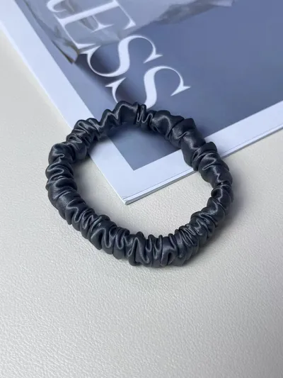 Silk Little Hair Ring Silk Satin Large Intestine Ring Does Not Hurt Traceless Hair Rope