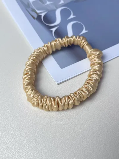 Silk Little Hair Ring Silk Satin Large Intestine Ring Does Not Hurt Traceless Hair Rope