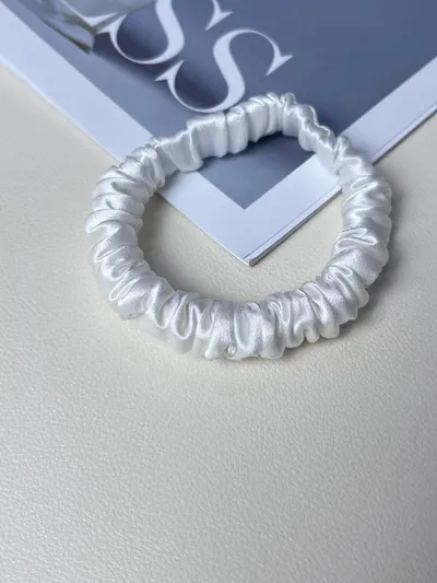 Silk Little Hair Ring Silk Satin Large Intestine Ring Does Not Hurt Traceless Hair Rope