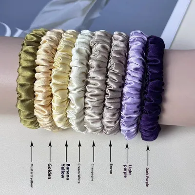Silk Little Hair Ring Silk Satin Large Intestine Ring Does Not Hurt Traceless Hair Rope