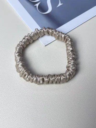Silk Little Hair Ring Silk Satin Large Intestine Ring Does Not Hurt Traceless Hair Rope