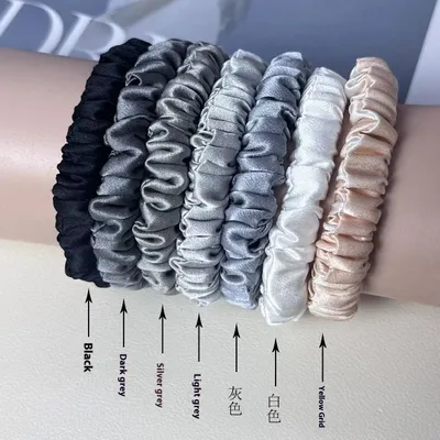 Silk Little Hair Ring Silk Satin Large Intestine Ring Does Not Hurt Traceless Hair Rope