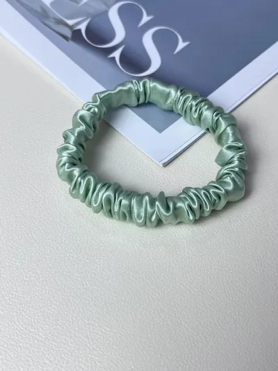 Silk Little Hair Ring Silk Satin Large Intestine Ring Does Not Hurt Traceless Hair Rope