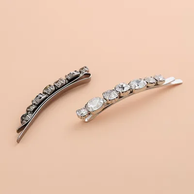 Celebrity All-match Hair Accessories Light Luxury Diamond-embedded Bangs Shredded Hairpin