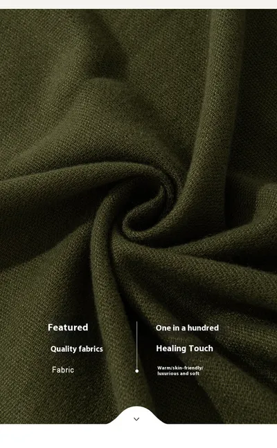 Pure Color Artificial Cashmere Scarf Women's Winter High-grade Shawl