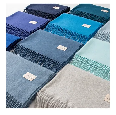 Pure Color Artificial Cashmere Scarf Women's Winter High-grade Shawl