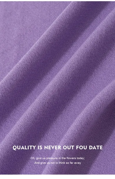 Pure Color Artificial Cashmere Scarf Women's Winter High-grade Shawl