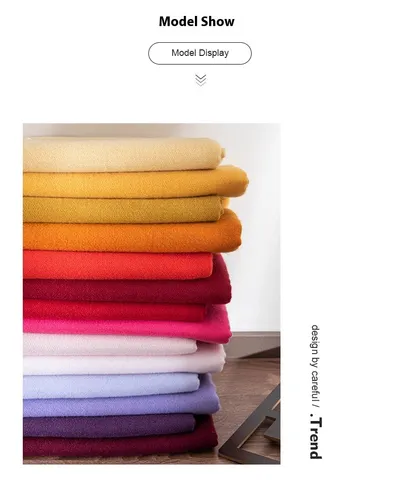 Pure Color Artificial Cashmere Scarf Women's Winter High-grade Shawl
