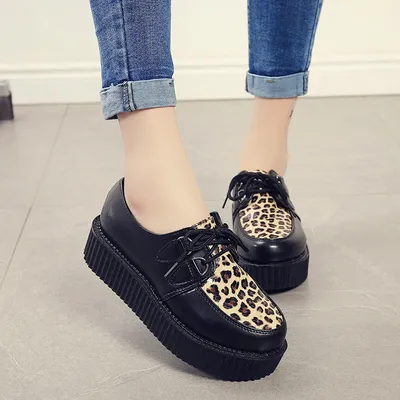 Harajuku British Style Retro Platform Shoes For Spring