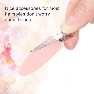 Traceless Barrettes Hair Makeup Hairpin Bang Side Clip Children Internet Celebrity Minimalist Small Leaf Duckbill Clip