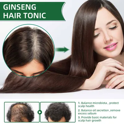 OUHOE Ginseng Hair Growth Lotion Ginseng  Moisturizing Hair Care Hair Growth Spray