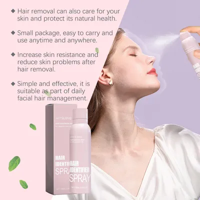 Jaysuing Facial Hair Removal Spray, Easily Softens Hair Facial Cleansing And Gentle Hair Removal