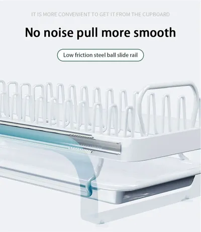Kitchen Pull-Out Bowl And Dish Rack Cabinet Storage Rack Household Tableware Bowl And Dish Partition Multi-Layer Drawer Storage