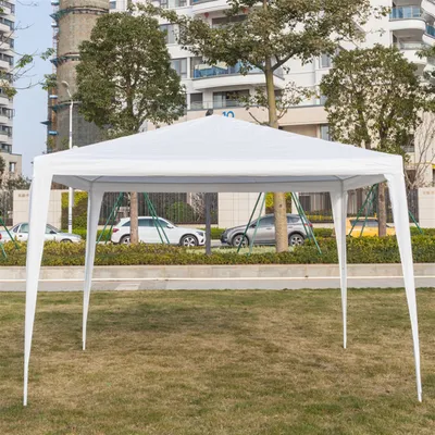 سقيفة تبريد أنبوبية حلزونية بيضاء اللون، بمقاس 3×3 أمتار، ذات أربعة جوانب وبابين