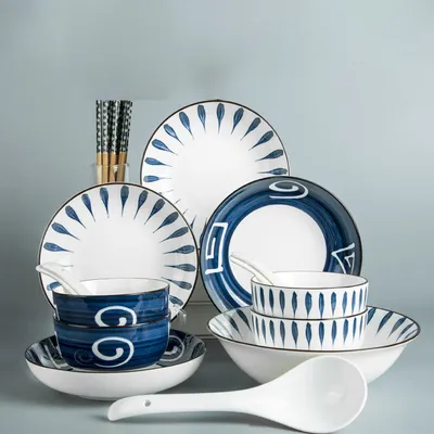 Ceramic Japanese Style Set Household Gift