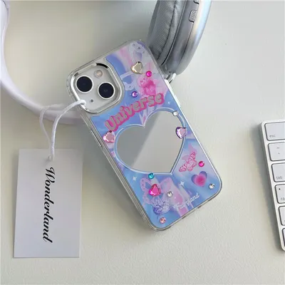 INS Cartoon Purple Bear Phone Case