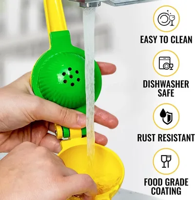 Heavy-Duty Metal Lemon Squeezer & Lime Juicer Manual Citrus Hand Press Fruit Extractor Kitchen