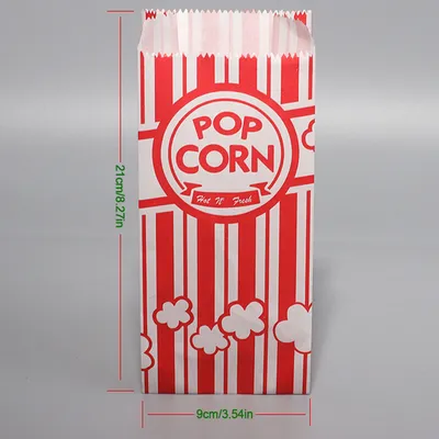 50pcs Popcorn Paper Bags Birthday Movie Night Party Supplies Treat Bags