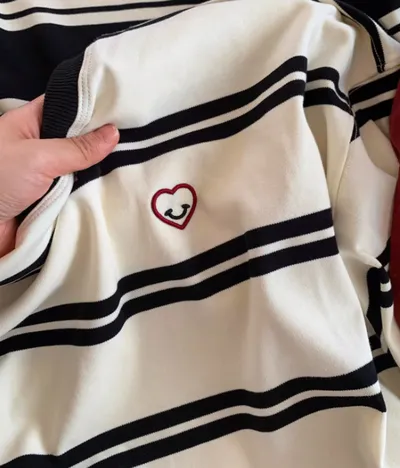 American Retro Striped Sweater For Women