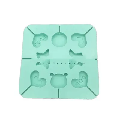 DIY Kids Square Love Cartoon Candy Cake Silicone Mold