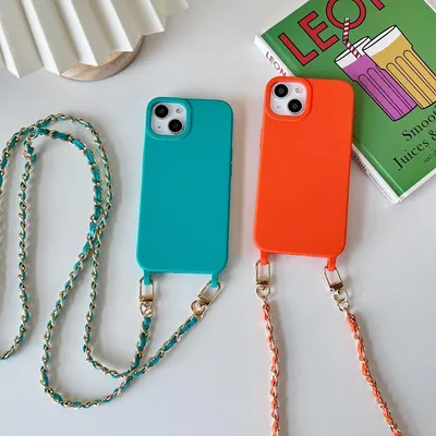 Classic Style Chain Phone Case Crossbody Leather Rope