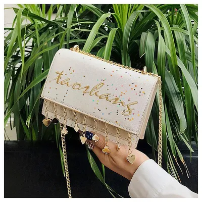 Fashion tassel Love Pendant messenger bag