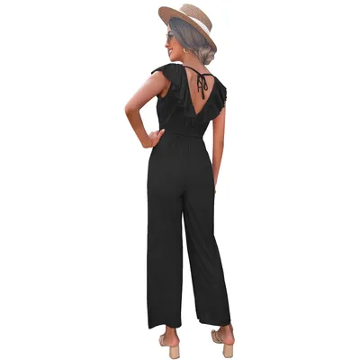 European And American Women's Fashion Slim Waist Jumpsuit