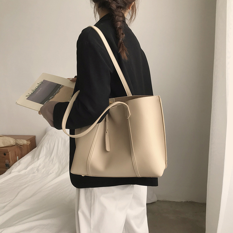 Casual tote bag all-match one-shoulder handbag