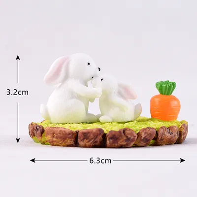 Landscape Resin Craft Ornaments Animal Three-piece Set