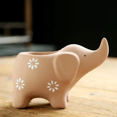 Ceramic Creative Elephant Cute Succulent Flower Pot