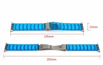 Transparent Three-bead Resin Glacier Strap
