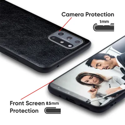Simple Leather Print Mobile Phone Case