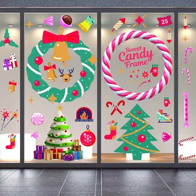 Creative Candy Christmas Stickers