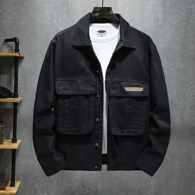 Fashion Men's Lapel Casual Denim Jacket