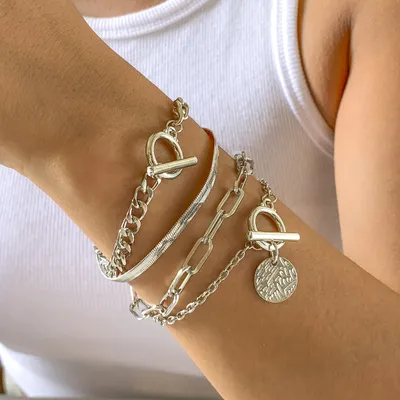 Metal Wind Hollow Chain Bracelet Snake Bone Metal Bracelet