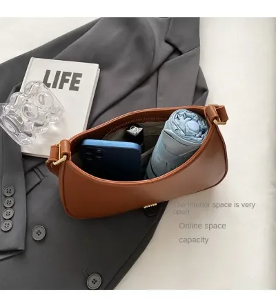 Red Underarm Shoulder Bags For Women New Texture Leather Crossbody Bag Luxury Designer Wedding