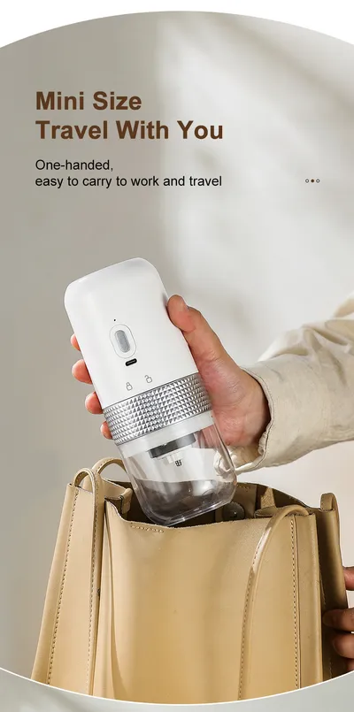 Electric Coffee Bean Grinder USB Charging Mini Coffee Bean Mill Grinder Espresso Spice Grinder For Kitchen
