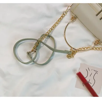 Korean Style Texture Messenger Small Bag Single Shoulder All-Match Western Style Chain