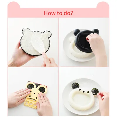 Cute Big Mouth Animal Children's Rice Ball Mold