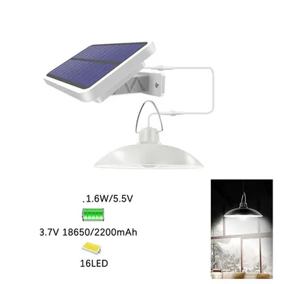 ثريا شمسية بـ 16 مصباح LED